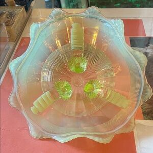 Elegant Iridescent Glass Bowl